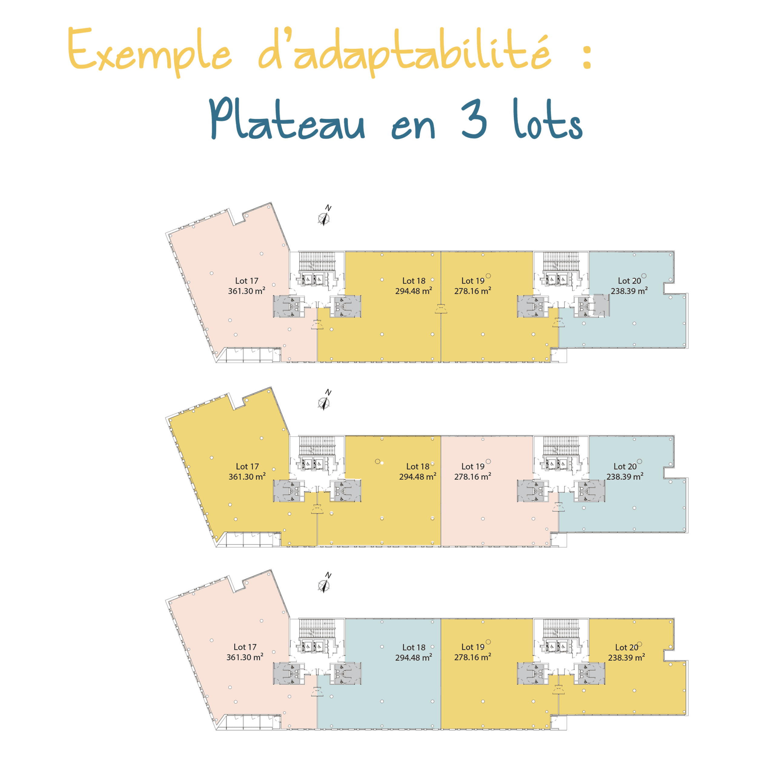 Carnot Plaza - Plateau en 3 lots